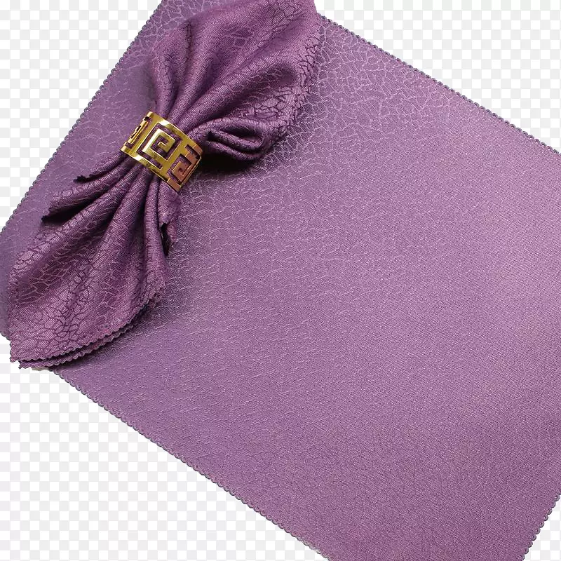 紫色餐布