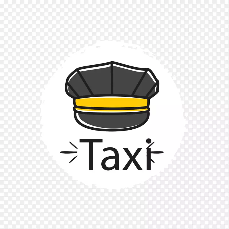 黑黄色出租车标签