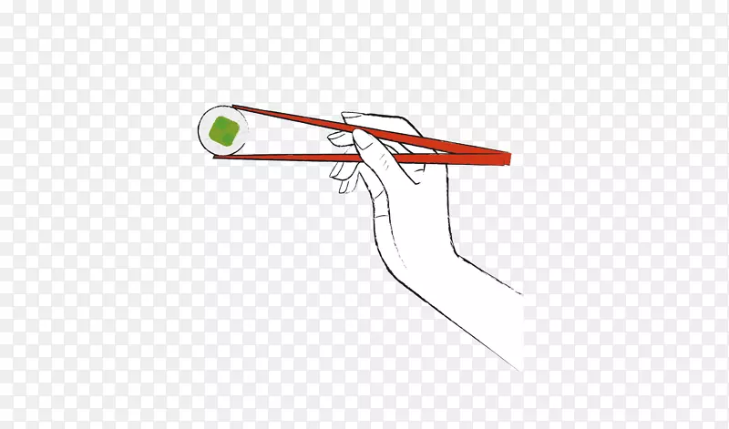 手绘筷子矢量图