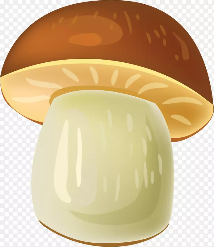 咖啡色卡通蘑菇