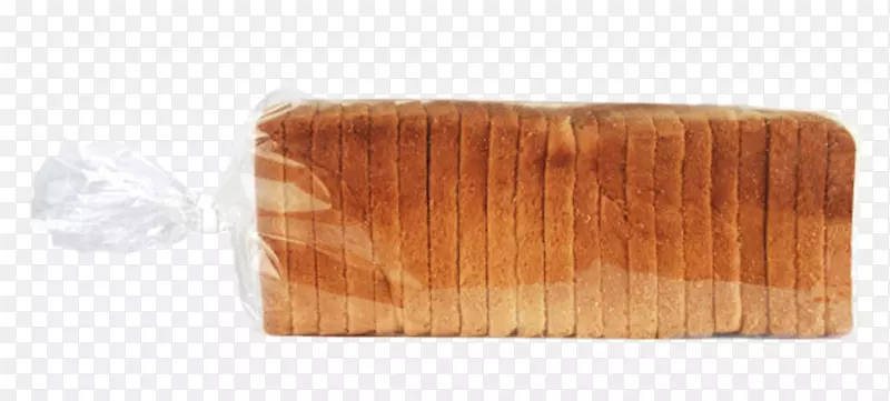 透明塑料袋子里的面包切片实物