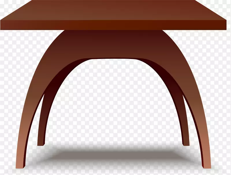 简约棕色桌子
