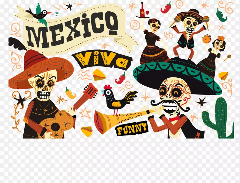 传统墨西哥插画