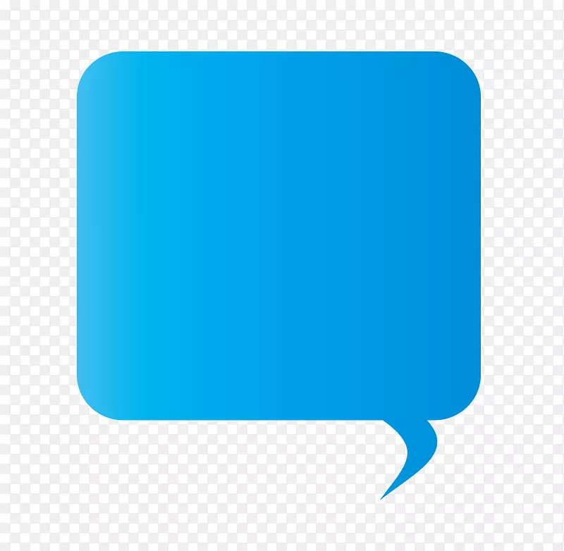 矢量插画元素蓝色对话框