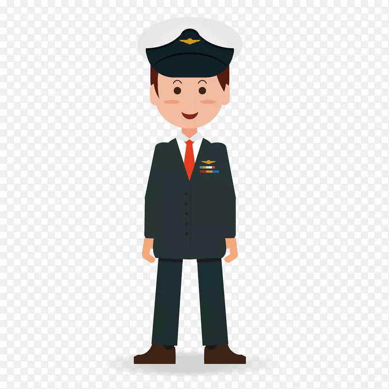 卡通海关矢量素材