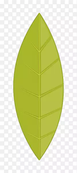 简约手绘绿色叶子