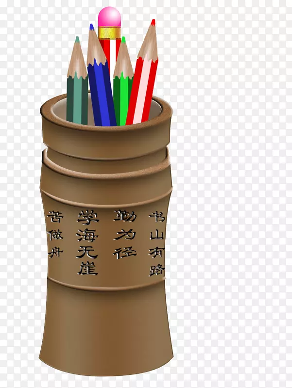 中国文化蕴含笔筒