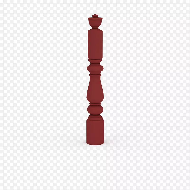 红色简单木头柱子