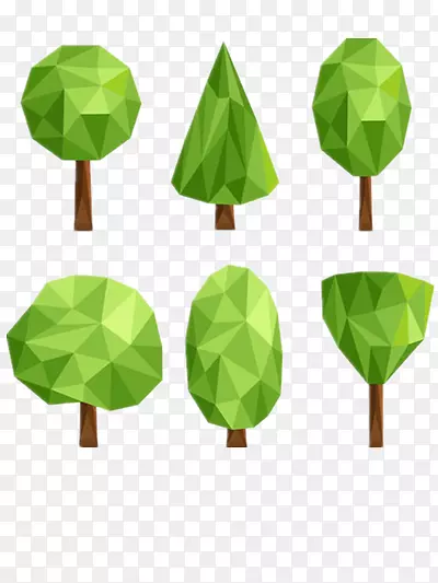 多边形组合小树