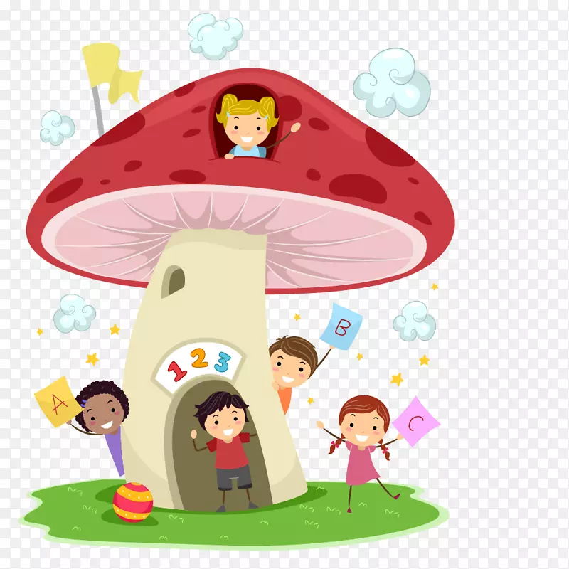 蘑菇屋和儿童
