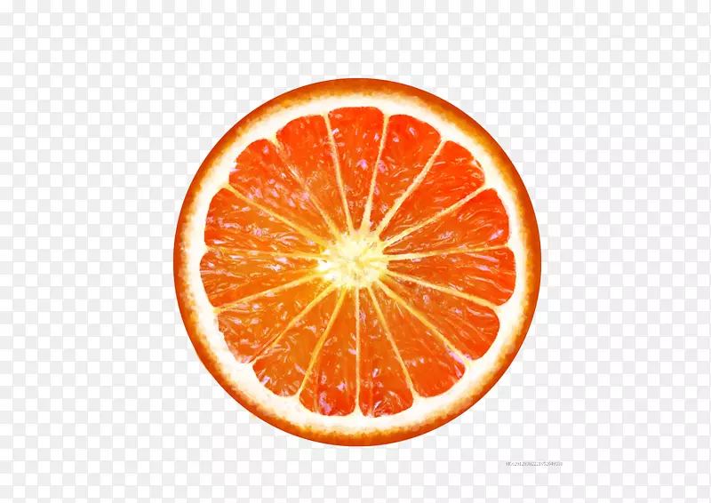 鲜橙切面