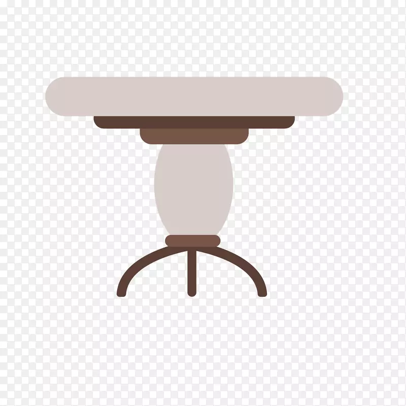 桌子圆桌手绘创意矢量免抠图PNG