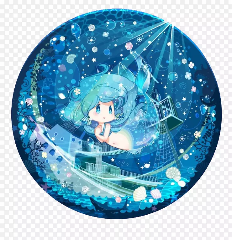 蓝色水晶球