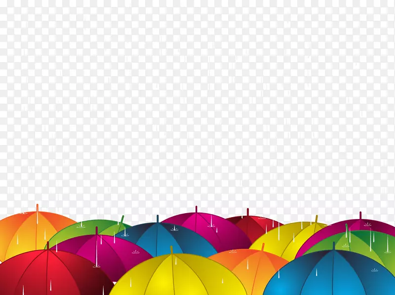 彩色雨伞
