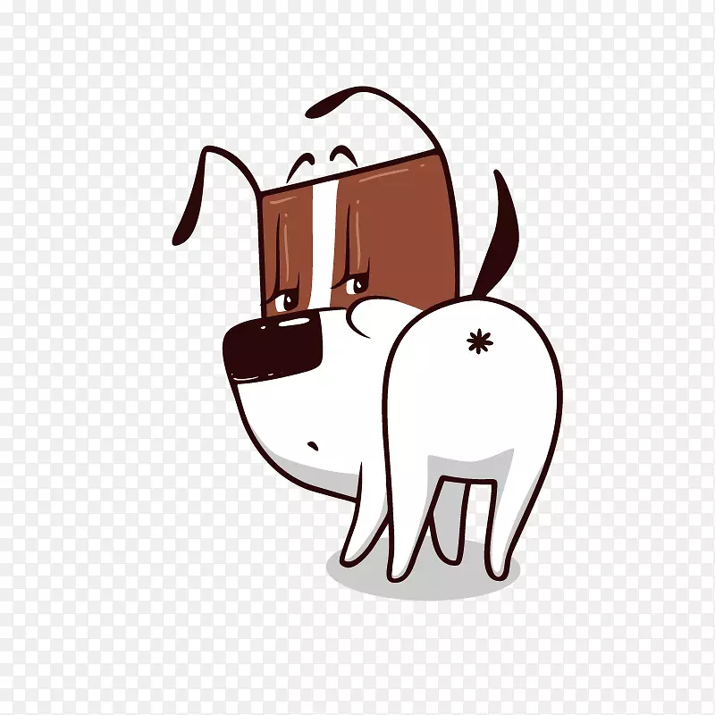 撅着屁股的可爱小狗