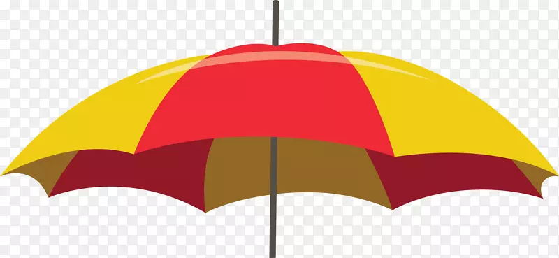 卡通雨季彩色雨伞