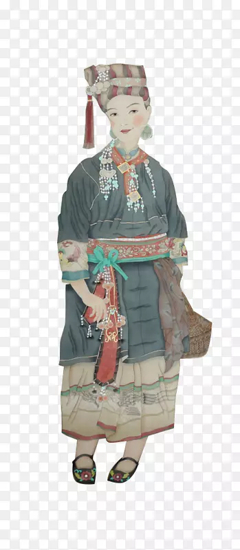 羌族少女画像