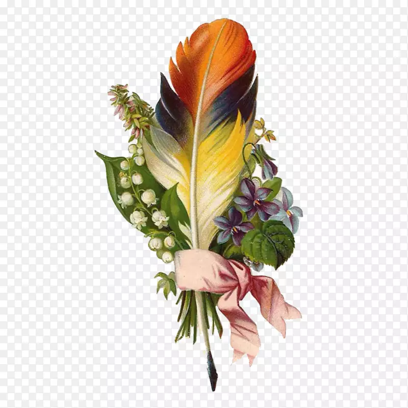 羽毛花束