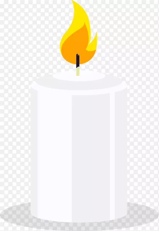 白色蜡烛免抠素材