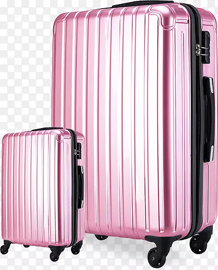 粉色行李箱png素材
