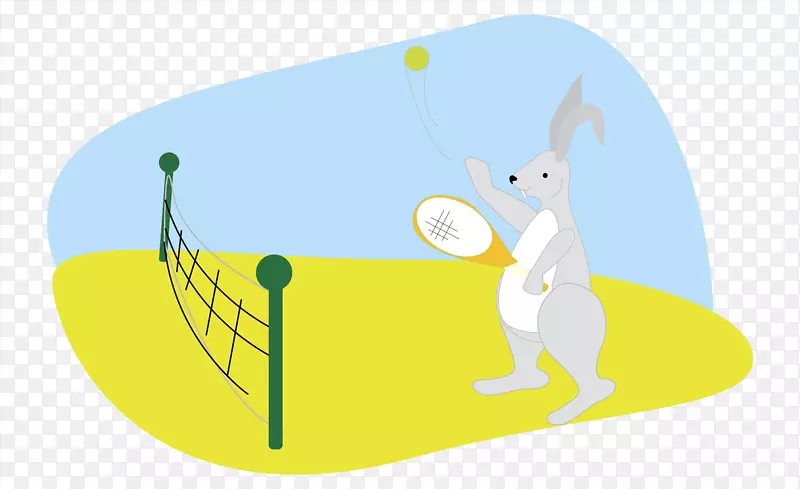 打网球的兔子