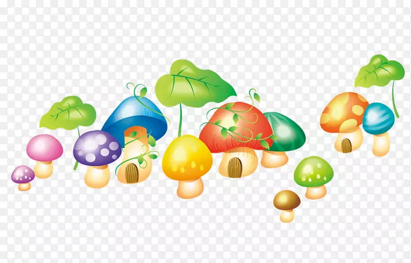 彩色的蘑菇屋