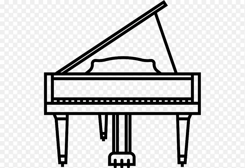 钢琴键盘爵士乐素材