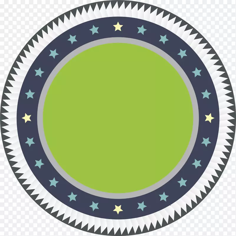 绿色星星圆圈