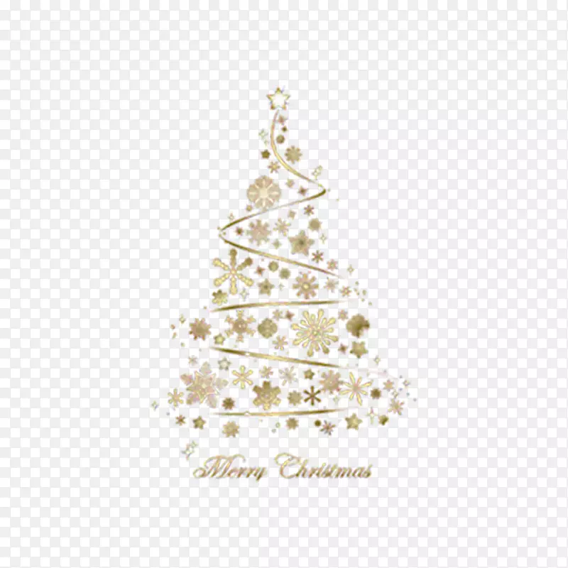 金色圣诞树图标