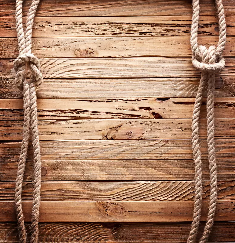 麻绳与木板