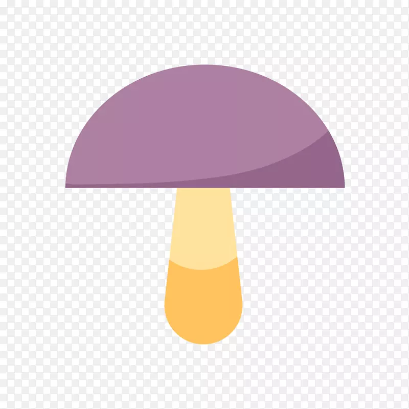 紫色蘑菇简笔绘画图