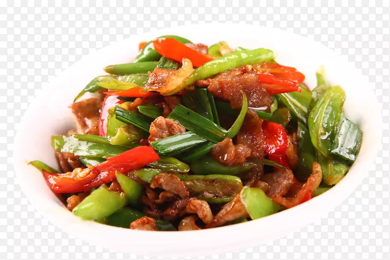 菜品青椒炒肉美食