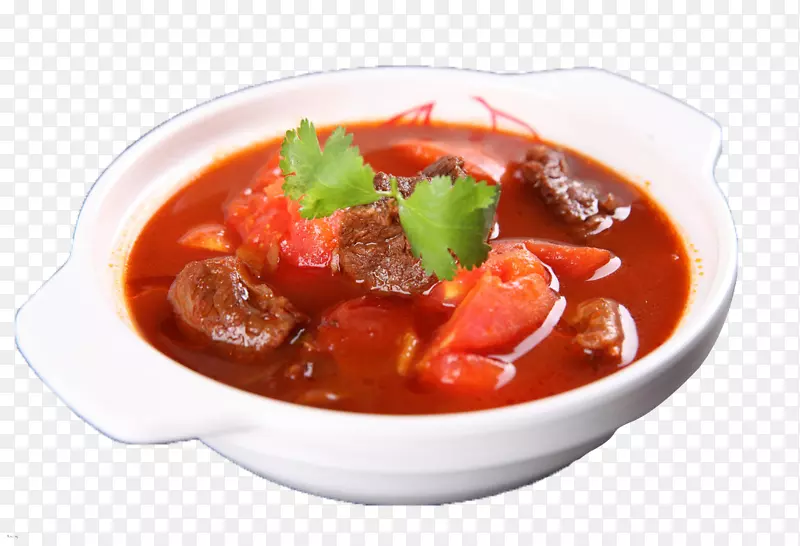 白色砂锅番茄牛腩汤