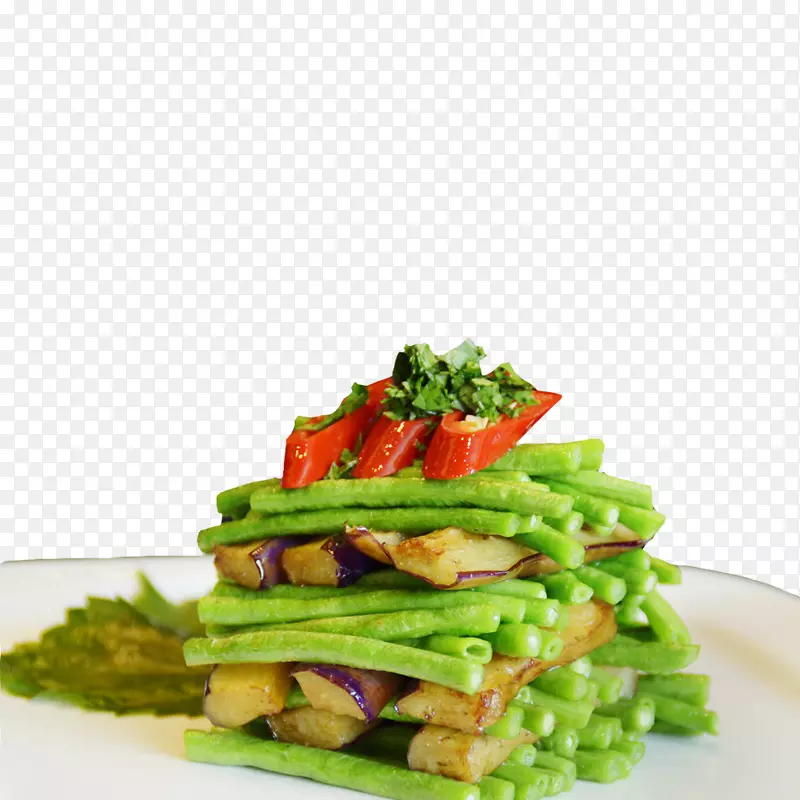 产品实物特色茄子豆角