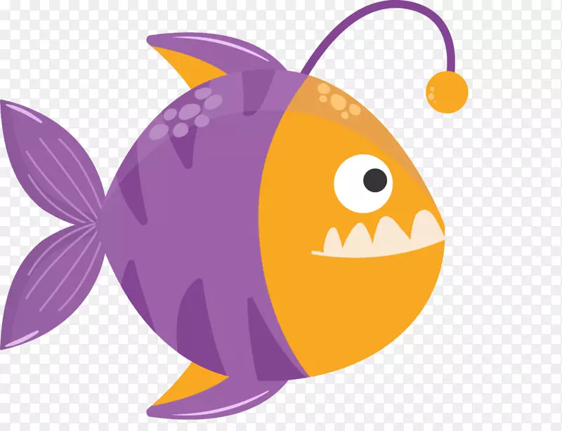 海洋生物紫色灯笼鱼
