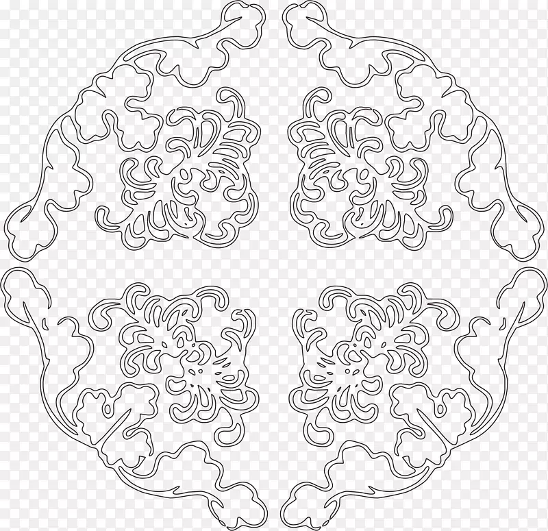 花纹线条装饰图案