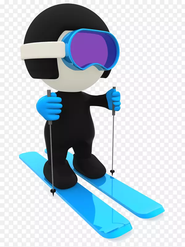 双板滑雪的人