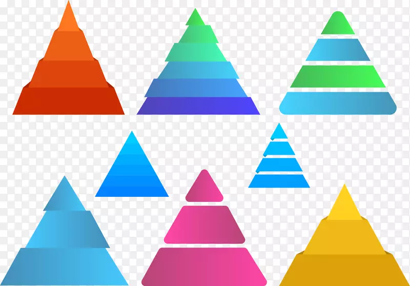 彩色金字塔模型