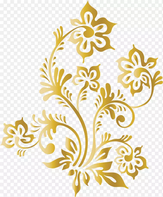 金色花纹板