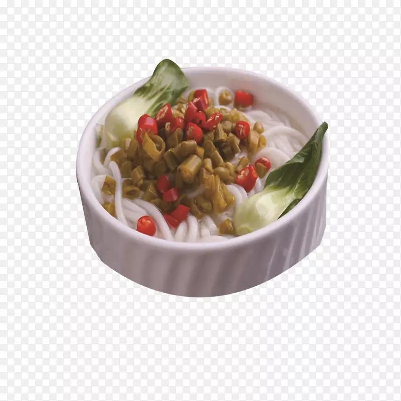 产品实物廋肉青菜汤河粉