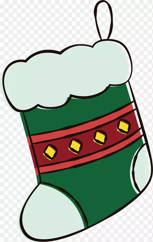 绿色圣诞袜
