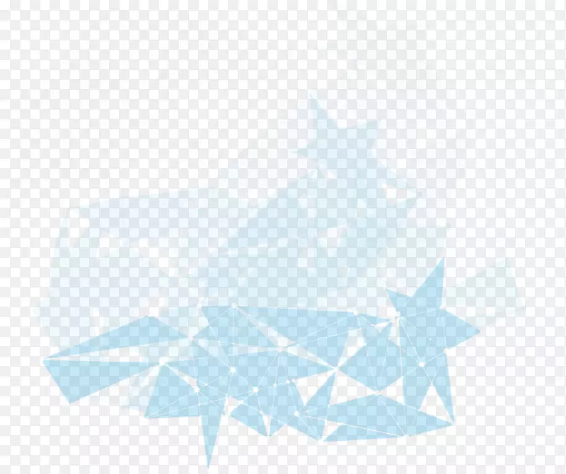蓝色清新冰块水晶