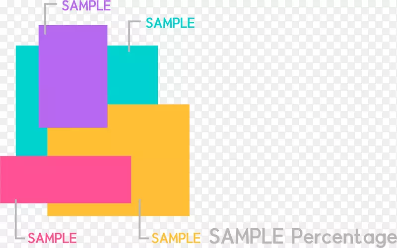 彩色ppt数据商务图表插画