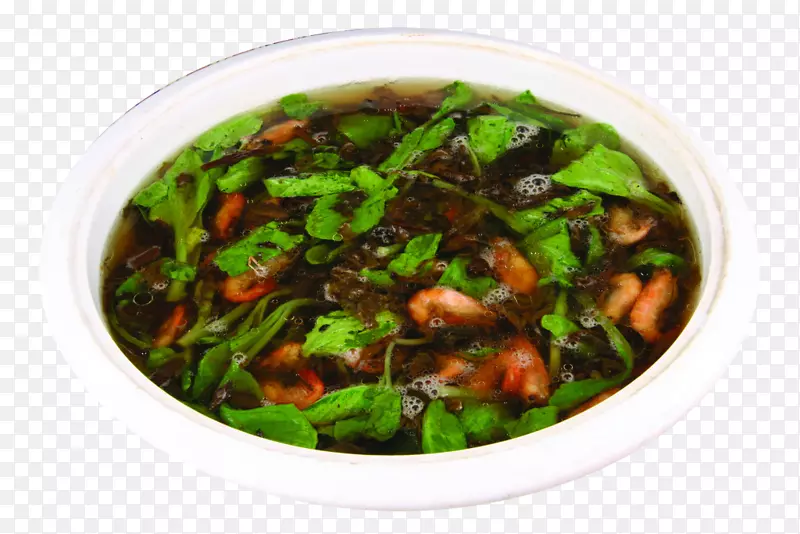 梅干菜河虾汤