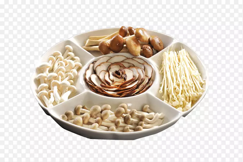 菌类拼盘火锅涮菜摄影