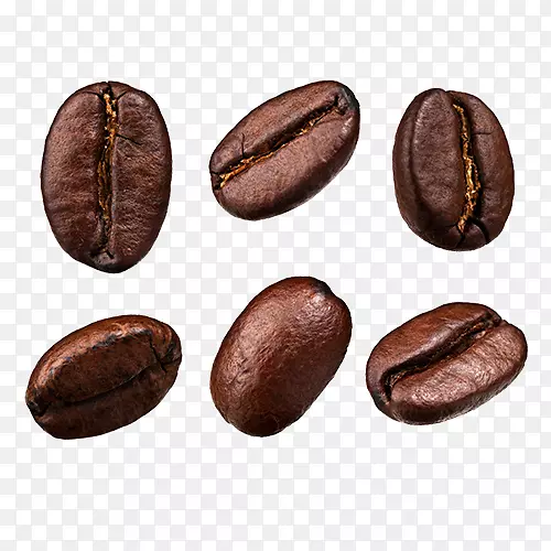 棕色质感装饰咖啡豆设计图