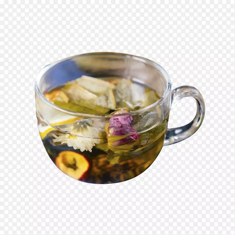 产品实物花草茶玫瑰荷叶茶