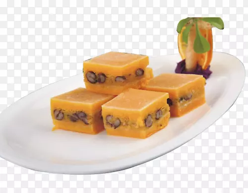 金沙瓜红豆馅糕产品图片