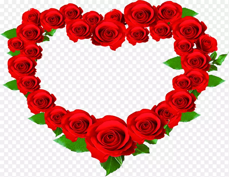 红色红玫瑰爱心婚庆吊牌图片