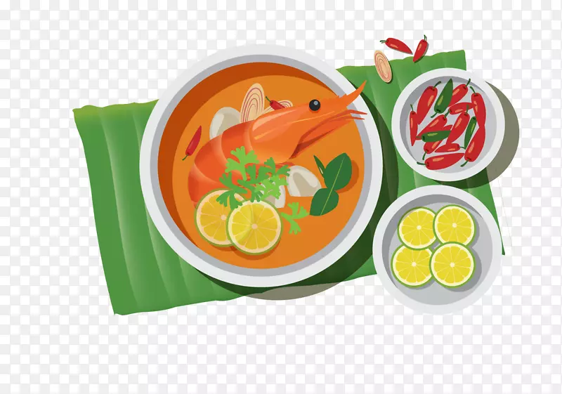 矢量大虾素材